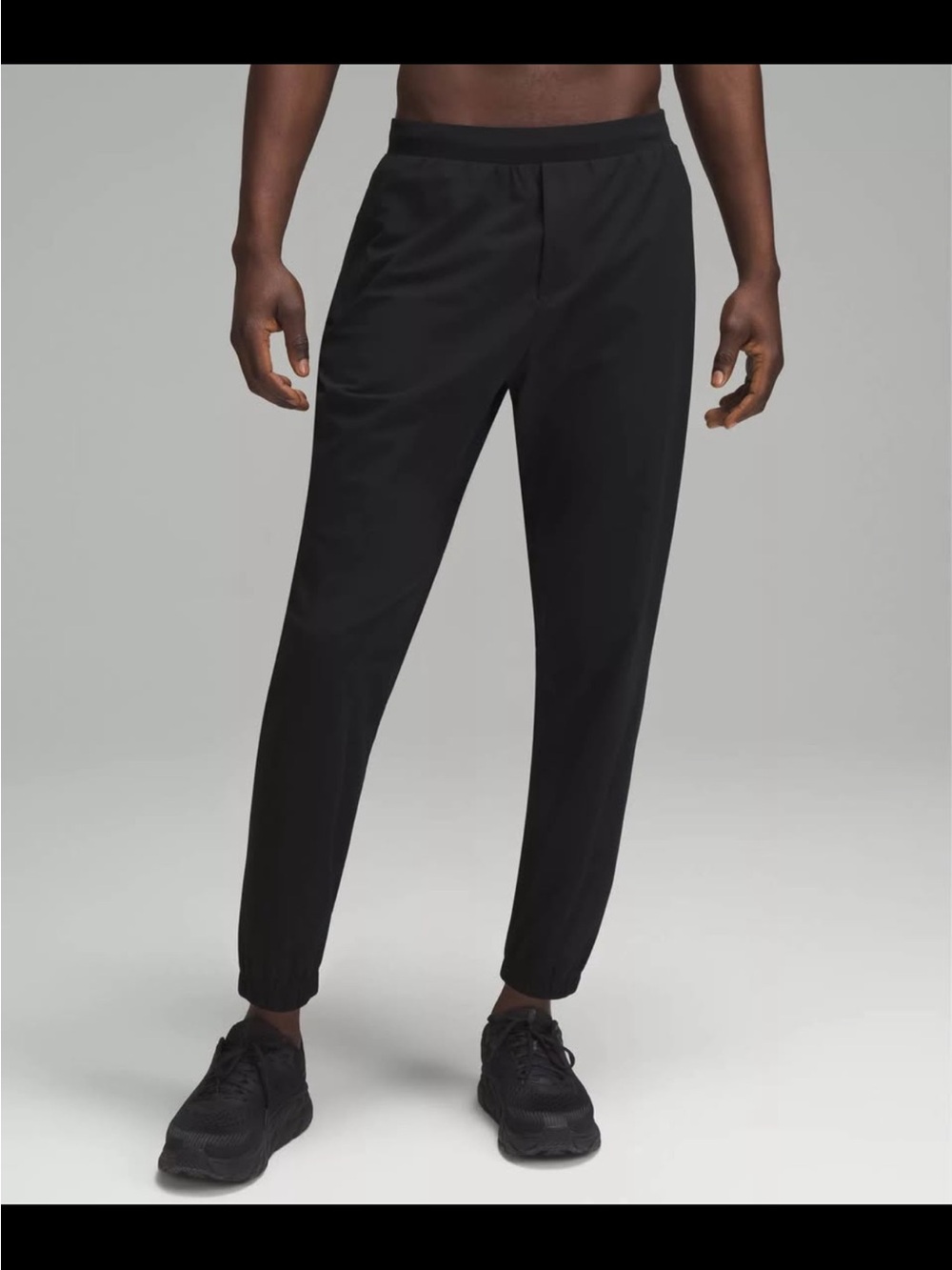 lululemon athletica Men's Black Performance Joggers
